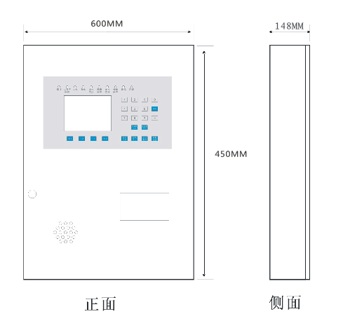消防設備電源監(jiān)控主機尺寸圖